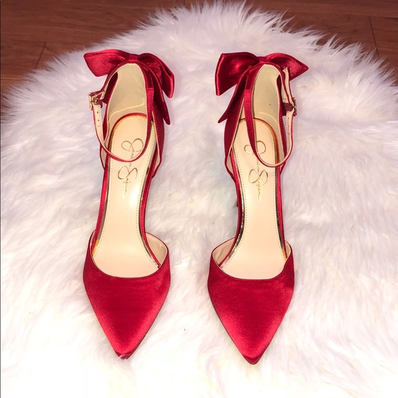 jessica simpson bow heels